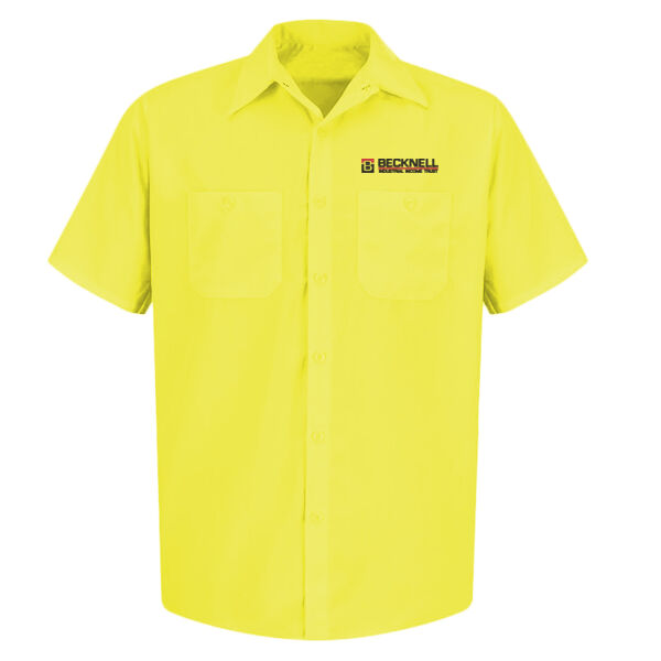   - Men's Enhanced Visibility Short Sleeve Work Shirt Thumbnail