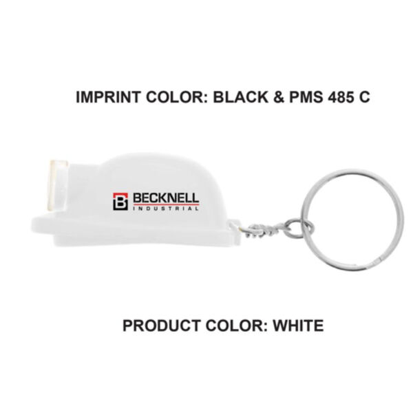  - Safety Helmet Flashlight Keychain. FL1356 Thumbnail