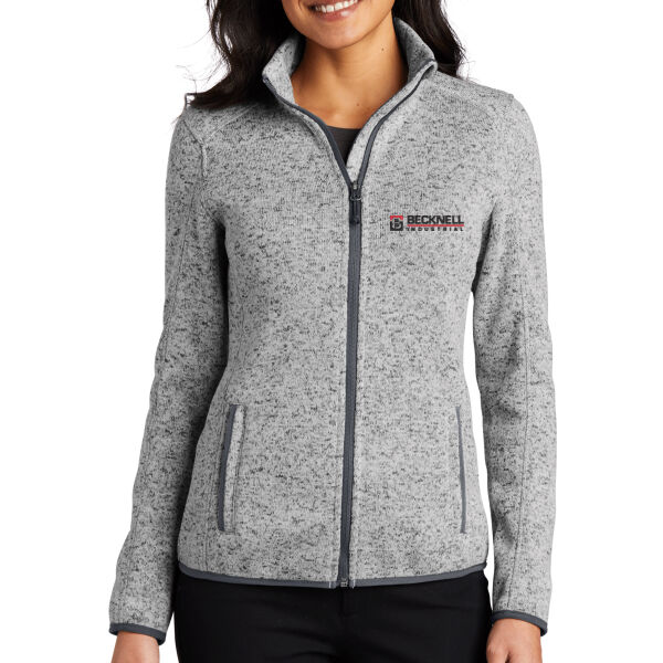   - Women's Sweater Fleece Jacket Thumbnail