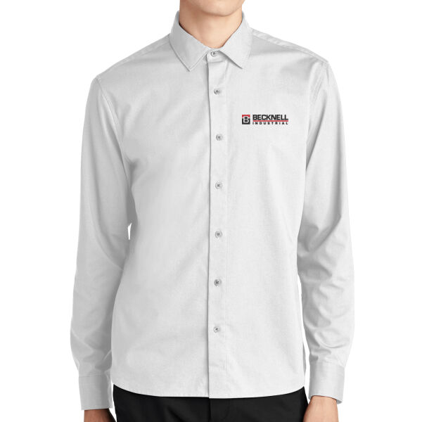   - Long Sleeve Stretch Woven Shirt Thumbnail