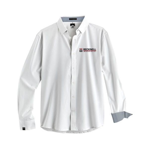   - Men's Influencer 4-Way Stretch Solid Woven Shirt Thumbnail