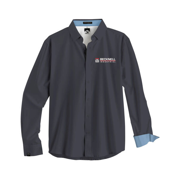    - Men's Influencer 4-Way Stretch Solid Woven Shirt Thumbnail