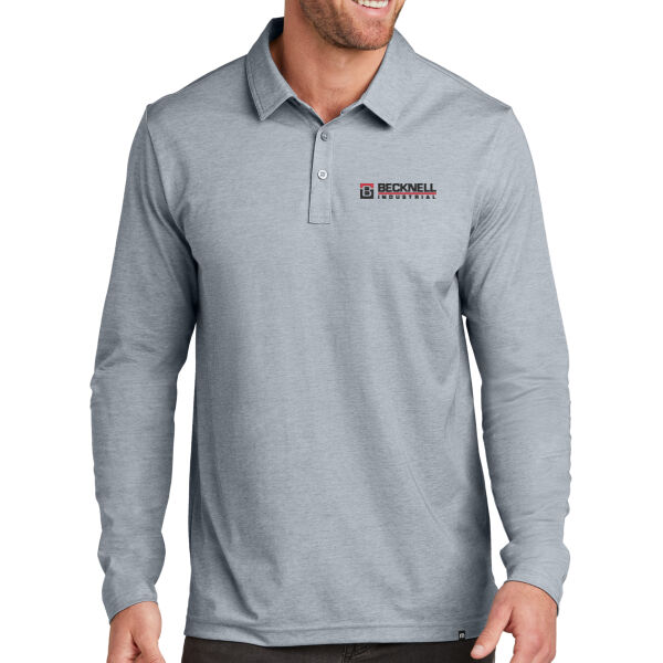   - Oceanside Heather Long Sleeve Polo Thumbnail
