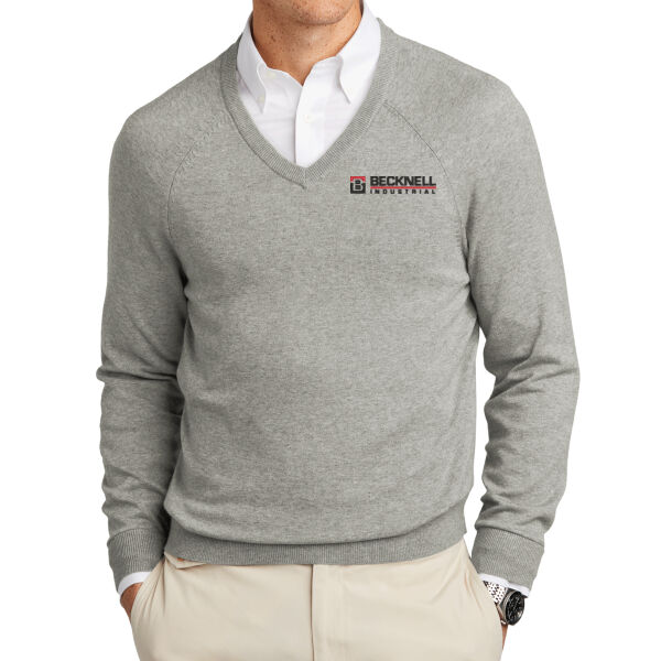  - Cotton Stretch V Neck Sweater Thumbnail